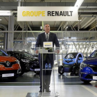 El presidente de Renault España, Jose Vicente de los Mozos,  durante la presentación en Valladolid el III Plan Industrial de las factorías españolas.-E. M.