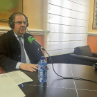 Herrera, en un momento de la entrevista.-E. M.