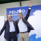El presidente de la Junta, Juan Vicenta Herrera, participa en Verin en un acto electoral del candidato del PP gallego, Alberto Nuñez Feijoo-ICAL