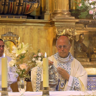 El arzobispo de Valladolid, Ricardo Blázquez, durante la eucaristía de ayer celebrada en el convento.-ICAL