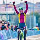 La ciclista Estela Domínguez en su último Mundial de ciclocross. -E.M.