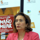 Josefa García Cirac, durante la presentación.-ICAL