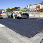 Obras de conservación de carreteras realizadas a la altura de Simancas.-P. Requejo