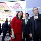 El presidente de la Junta, Juan Vicente Herrera, el consejero de Fomento, Juan Carlos Suárez-Quiñones y la presidenta de las Cortes, Silvia Clemente-ICAL