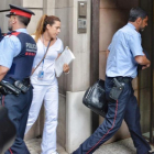 El major de los Mossos, Josep Lluís Trapero, entra en la Fiscalía este martes.-FERRAN SENDRA