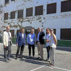 El alcalde de León durante la visita ayer de las obras que se llevan a cabo en el Colegio Público Ponce de León.-ICAL