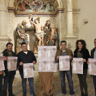 Ángeles Lobato, Francisco de la Iglesia, Roberto Rodríguez, Julio César Rodríguez, Sonia Rodríguez y Miguel García, ayer.-E. M.