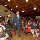 José Vicente de los Mozos en su entrada al acto de graduación celebrado ayer en el Palacio de Congresos Conde Ansúrez.-ICAL