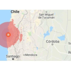 La sacudida de tierra ocurrió a las 22.33 hora local (01.33 GMT, del domingo) y su epicentro se localizó a 13 kilómetros al este de la localidad de Tongoy.-EL PERIÓDICO