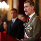 Felipe VI, durante el discurso de Pascua Militar que pronunció el 6 de enero de 2019.-EFE