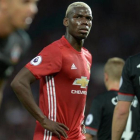 Pogba no acaba de encontrar su sitio en el United.-AFP
