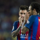 Messi y Neymar, durante el partido del pasado domingo ante el Eibar-JORDI COTRINA