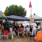Campamento de los trabajadores de la fábrica de Vestas en Villadangos del Páramo.-ICAL