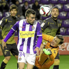 Tyton, portero del Elche, desbarata una ocasión del Valladolid en el partido de Copa-J.M.Lostau