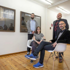 Juan Carlos Quindós, Jennifer Custodio, Carlos Tmori y Jesús Portal, en una de las habitaciones de La Gran.-MIGUEL ÁNGEL SANTOS