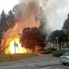 Imagen del incendio tomada por un vecino de Arturo Eyries.-Ignacio Fernárdez