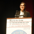 Adriana Ulibarri, durante su discurso.-RAMIRO LÓPEZ