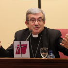Luis Argüello, en un momento de su comparencia tras su nombramiento.-ICAL