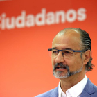 El portavoz de Ciudadanos en las Cortes regionales, Luis Fuentes, valora la actualidad política.-ICAL