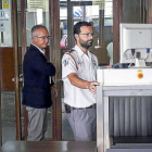 Ricardo González Mantero, a su llegada al Juzgado de Instrucción número 4 de Valladolid para declar como testigo en la trama eólica.-ICAL