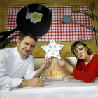 Víctor Martín y Noemí Martínez del Restaurante Trigo de Valladolid estrenan estrella Michelin en Madrid Fusión.-J. M. LOSTAU