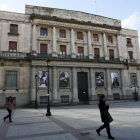Edificio del antiguo Banco de España en Soria en una imagen de archivo.-ICAL