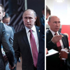 El frío saludo entre Obama y Putin en la cumbre de las APEC en Lima.-