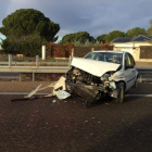 Uno de los vehículos accidentados.-EL MUNDO