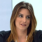 Imagen de la candidata en la entrevista con la candidata de Ciudadanos por Sevilla en Canal Sur.-