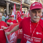 Las marchas 'Por las pensiones dignas' procedentes de Galicia y de Asturias y León, llegan a Valladolid-EDUARDO MARGARETO / ICAL