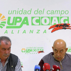 Aurelio González y Aurelio Pérez, durante la rueda de prensa celebrada ayer.-ICAL
