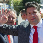 El primer ministro de Gibraltar, Fabian Picardo.-MARCOS MORENO (AFP)