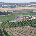 Vista de la bodega ecosostenible de Valdemonjas, finalista en el concurso mundial de arquitectura ‘Architzer A’, en el municipio de Quintanilla de Arriba.-E. M.