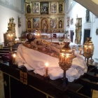 La imagen del Santísimo Cristo Yacente en la iglesia del Convento de Santa Isabel-El Mundo