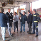 El alcalde de Valladolid, Óscar Puente, durante la visita al recién reformado parque de Bomberos de Canterac-EUROPA PRESS