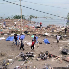 Imagen del paisaje, tras el tsunami.-AFP