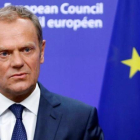 Donald Tusk habla ante la prensa tras conocerse los resultados del referéndum británico, este viernes.-REUTERS / FRANÇOIS LENOIR