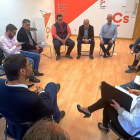 Reunión entre los candidatos de Ciudadanos en la provincia de Valladolid.-E.M.