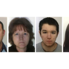 Fotografía de los miembros desaparecidos de la familia Troadec.-