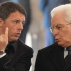 Renzi y Mattarella, en noviembre.-AFP / TIZIANA FABI