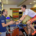 Fernando Grijalba, durante la preparación previa al Tour de San Luis.-El Mundo