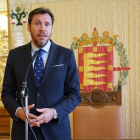 Óscar Puente, en su comparencia hoy ante la prensa.-E. M.