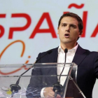 El líder de Ciudadanos, Albert Rivera, durante la presentación de la plataforma ESPAÑA Ciudadana.-JJGUILLEN (EFE)