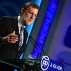 Conferencia de Mariano Rajoy durante el Comité Ejecutivo Nacional del Partido Popular.-EL MUNDO