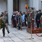 El general director de la Academia de Artillería, Alfredo Sanz y Calabria, preside el acto de inauguración del curso de esta institución en el Alcázar de Segovia-Ical