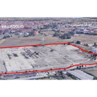 Imagen aérea de la antigua parcela de Uralita en Valladolid. - SUBASTASPROCURADORES.COM