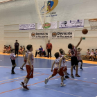 Momento de uno de los 96 partidos de minibasket celebrados en el Fanatic de Olmedo.-E.M.