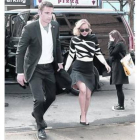 Greg Lenz acompaña a Jennifer Lawrence en Nueva York, en marzo.-GTRES