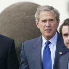 Tony Blair, George Bush y José María Aznar, en la foto de las Azores, el 16 de marzo del 2003.-