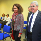 El senador Rodríguez-Hevia en una imagen de archivo junto a la alcaldesa de Ponferrada, Gloria Fernández-ICAL